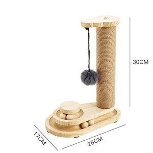 Discover the Joy of Playtime with Our Pet Solid Wood Turntable Chew Interactive Toy