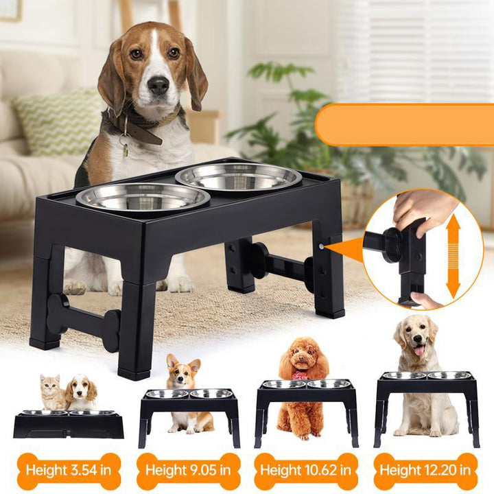 Enhance Your Pet's Mealtime with Our Adjustable Neck Support Anti Tumble Feeding Bowl